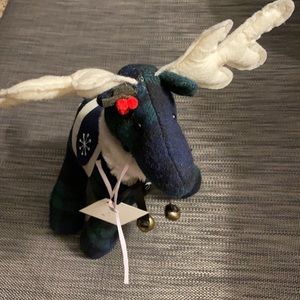 Flannel Reindeer Plaid With Fur Collar & Bells